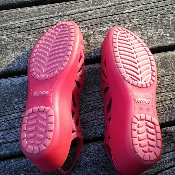 Crocs Pink Jelly Adrina Mini Wedge Sandals - Picture 3 of 7